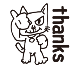 Thank you, cat sticker sticker #7179904