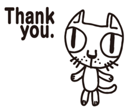 Thank you, cat sticker sticker #7179905