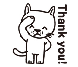Thank you, cat sticker sticker #7179912