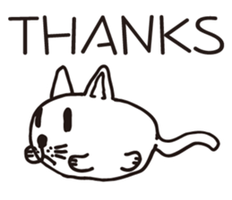 Thank you, cat sticker sticker #7179914