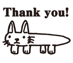 Thank you, cat sticker sticker #7179917