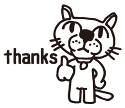 Thank you, cat sticker sticker #7179921