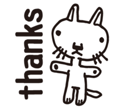 Thank you, cat sticker sticker #7179925