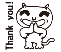 Thank you, cat sticker sticker #7179926