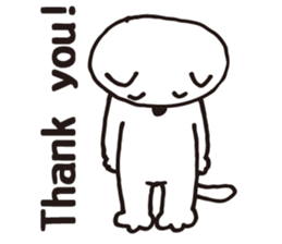 Thank you, cat sticker sticker #7179928