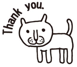 Thank you, cat sticker sticker #7179930
