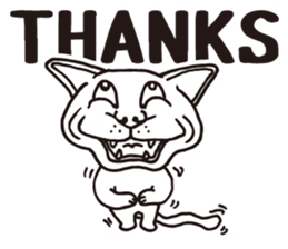 Thank you, cat sticker sticker #7179931