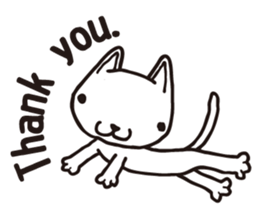 Thank you, cat sticker sticker #7179933