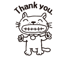 Thank you, cat sticker sticker #7179938