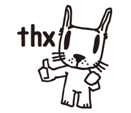 Thank you, cat sticker sticker #7179941