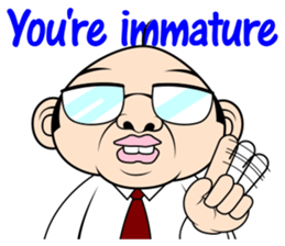 Scolding of boss(English ver.) sticker #7179984