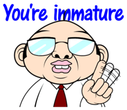 Scolding of boss(English ver.) sticker #7179984