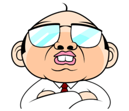 Scolding of boss(English ver.) sticker #7179985