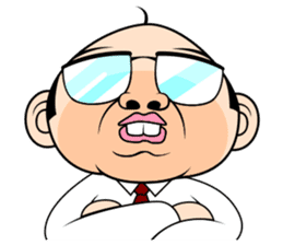 Scolding of boss(English ver.) sticker #7179985