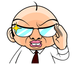 Scolding of boss(English ver.) sticker #7179986