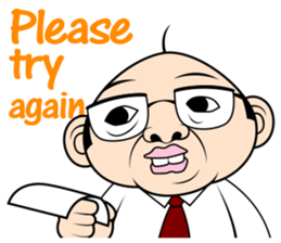 Scolding of boss(English ver.) sticker #7179987