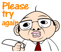 Scolding of boss(English ver.) sticker #7179987