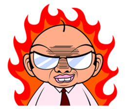 Scolding of boss(English ver.) sticker #7179991