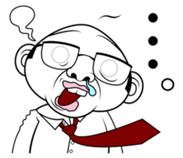 Scolding of boss(English ver.) sticker #7179993