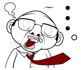 Scolding of boss(English ver.) sticker #7179993