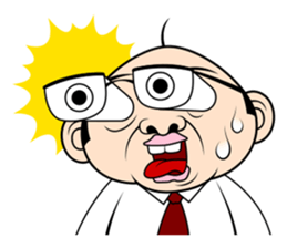 Scolding of boss(English ver.) sticker #7179996