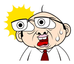 Scolding of boss(English ver.) sticker #7179996