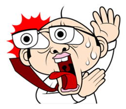 Scolding of boss(English ver.) sticker #7179997