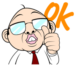 Scolding of boss(English ver.) sticker #7179998