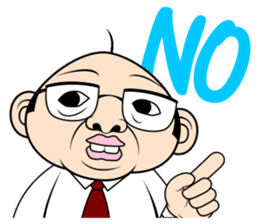 Scolding of boss(English ver.) sticker #7179999