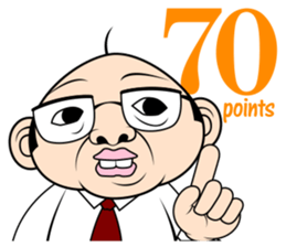 Scolding of boss(English ver.) sticker #7180003