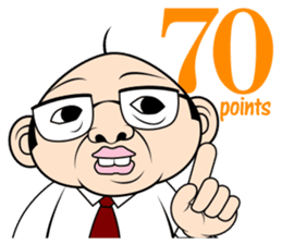 Scolding of boss(English ver.) sticker #7180003