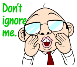 Scolding of boss(English ver.) sticker #7180006