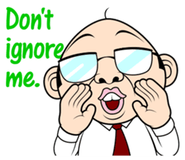 Scolding of boss(English ver.) sticker #7180006