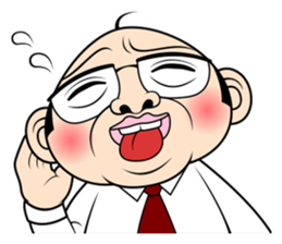 Scolding of boss(English ver.) sticker #7180009