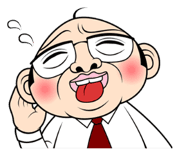 Scolding of boss(English ver.) sticker #7180009