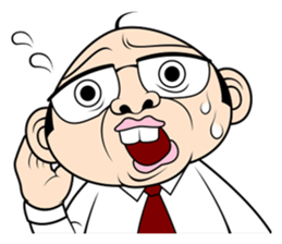 Scolding of boss(English ver.) sticker #7180010