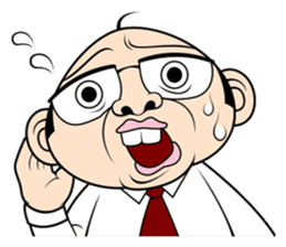 Scolding of boss(English ver.) sticker #7180010