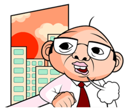 Scolding of boss(English ver.) sticker #7180012