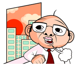 Scolding of boss(English ver.) sticker #7180012