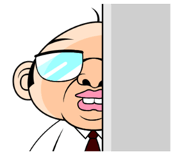 Scolding of boss(English ver.) sticker #7180013