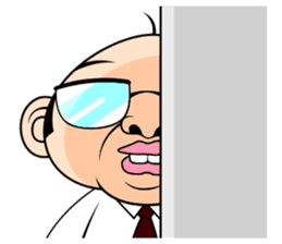 Scolding of boss(English ver.) sticker #7180013