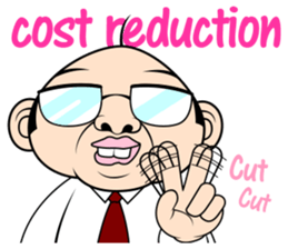 Scolding of boss(English ver.) sticker #7180014