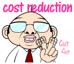 Scolding of boss(English ver.) sticker #7180014