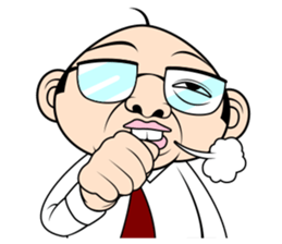 Scolding of boss(English ver.) sticker #7180015