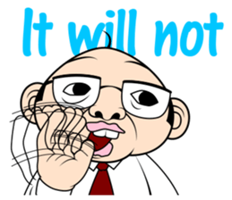 Scolding of boss(English ver.) sticker #7180016