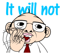 Scolding of boss(English ver.) sticker #7180016