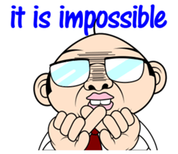 Scolding of boss(English ver.) sticker #7180017