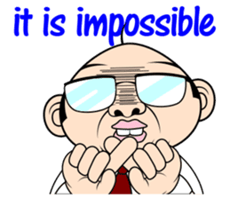 Scolding of boss(English ver.) sticker #7180017