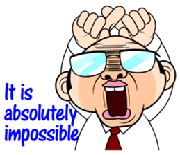 Scolding of boss(English ver.) sticker #7180018