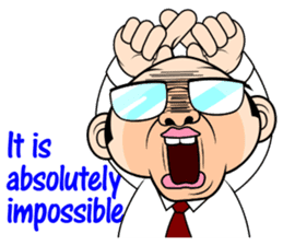 Scolding of boss(English ver.) sticker #7180018